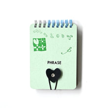 画像をギャラリービューアに読み込む, opnner イラスト箔入り mini note melody.