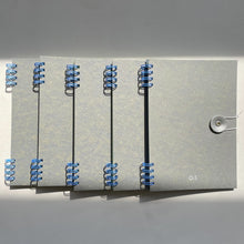 画像をギャラリービューアに読み込む, イニシャルノート/ブルーグレー5冊セット