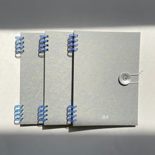 画像をギャラリービューアに読み込む, イニシャルノート/ブルーグレー3冊セット