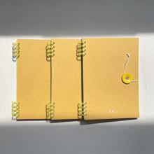 画像をギャラリービューアに読み込む, イニシャルノート/イエローオーカー3冊セット