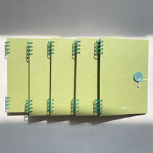 画像をギャラリービューアに読み込む, イニシャルノート/アップルグリーン5冊セット