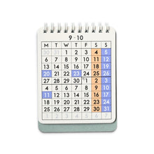 画像をギャラリービューアに読み込む, 2027 DESK CALENDAR ブルー
