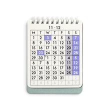 画像をギャラリービューアに読み込む, 2027 DESK CALENDAR ブルー
