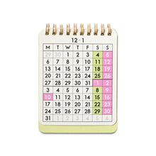 画像をギャラリービューアに読み込む, 2027 DESK CALENDAR グリーン
